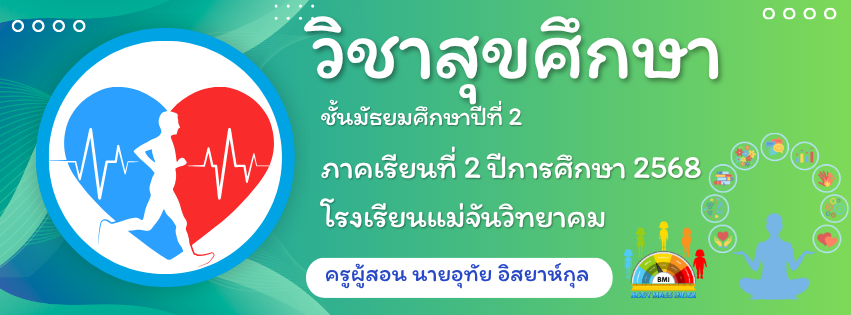 สุขศึกษา พ22103 ม.2 ภาคเรียนที่ 2 ปีการศึกษา2568
