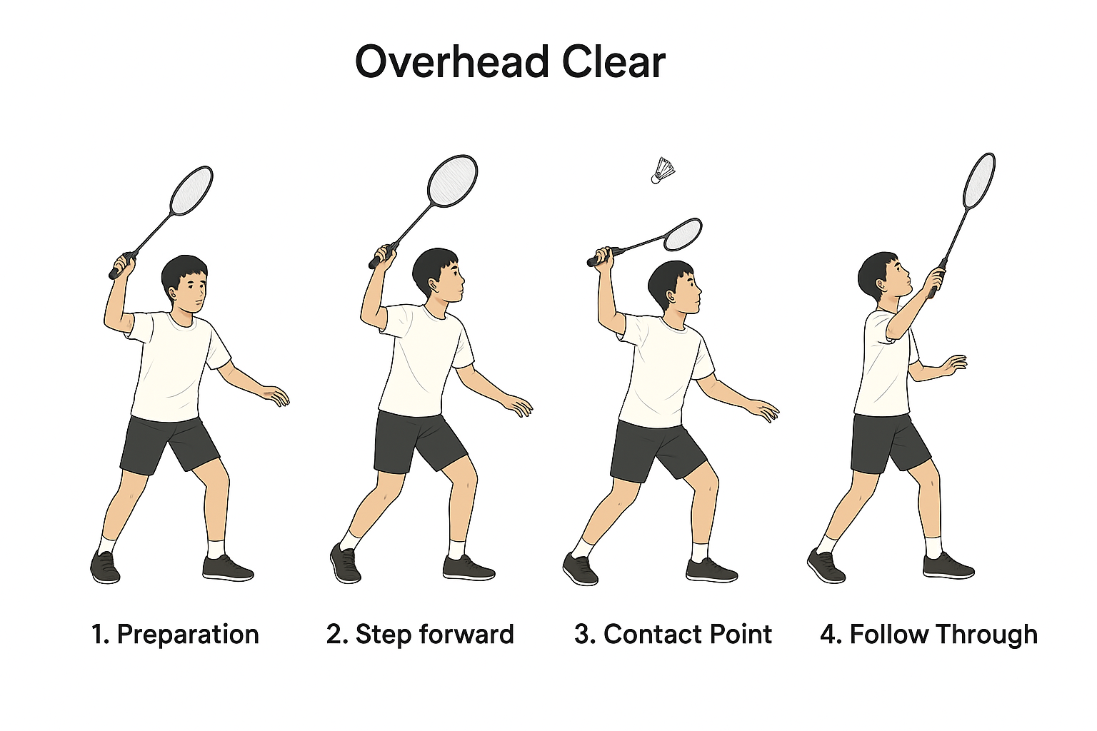 “การตีลูกโยน (Overhead Clear)”