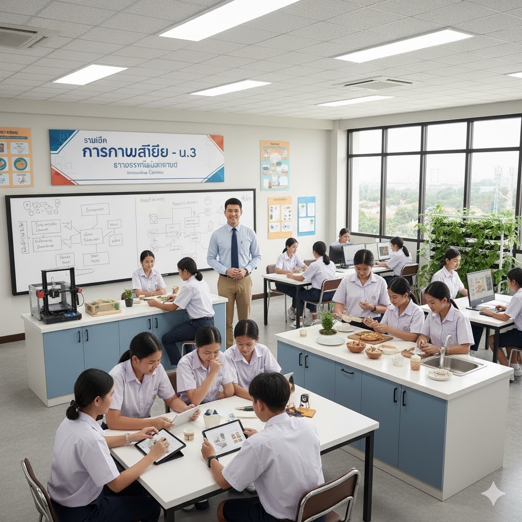 การงานอาชีพ เรื่อง อาหารสี่ภาค
